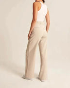 Women's Flowy Wide Leg Dress Pants – High Waist Tailored Trousers