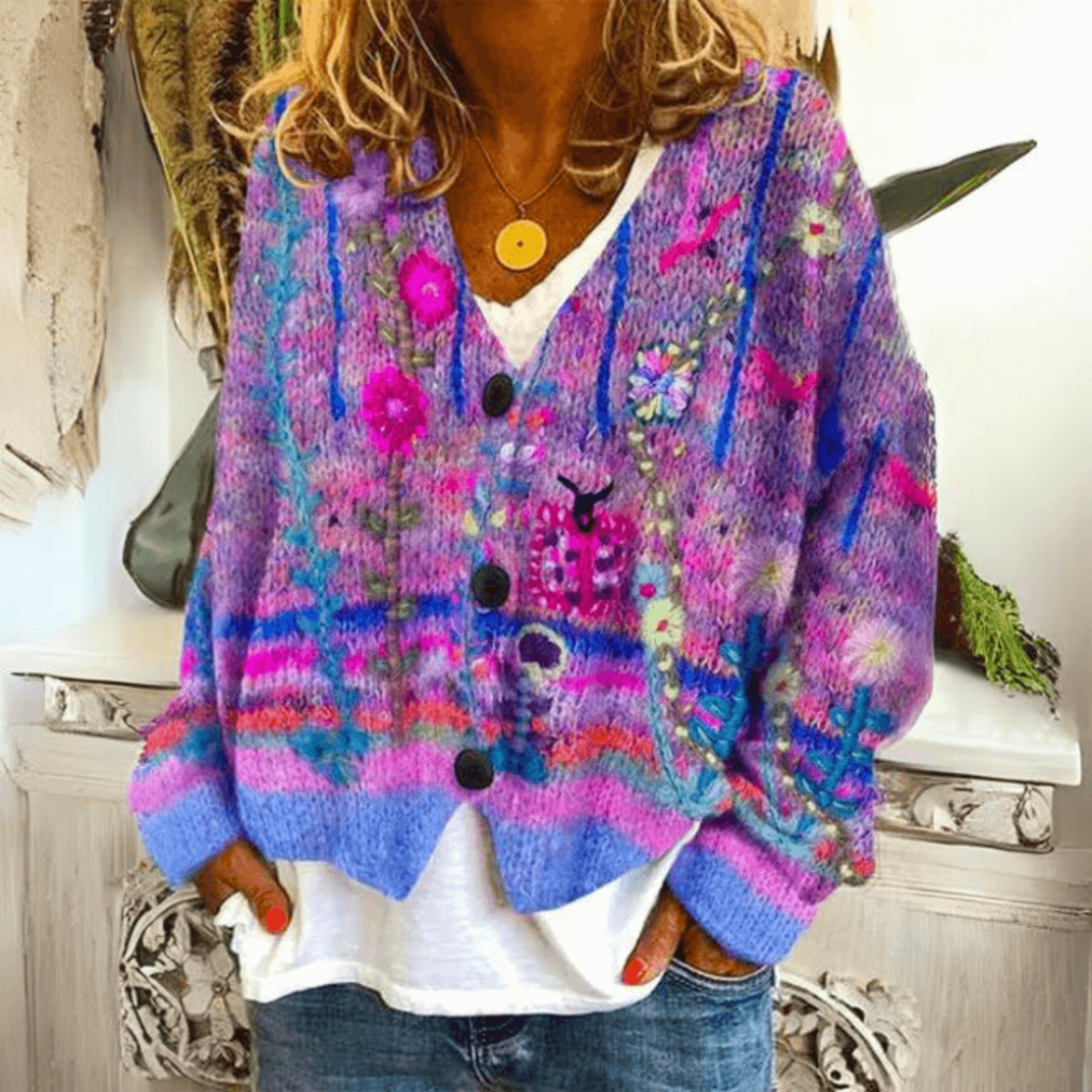 Women's Relaxed Long Sleeve Cardigan – Everyday Knit Cardigan