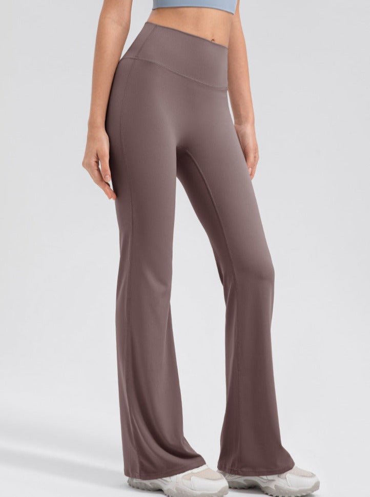 Women's High Waisted Micro Flare Leggings – Stretch Casual Yoga Leggings