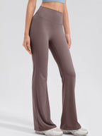 Women's High Waisted Micro Flare Leggings – Stretch Casual Yoga Leggings