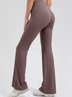 Women's High Waisted Micro Flare Leggings – Stretch Casual Yoga Leggings