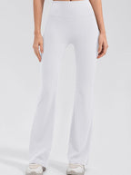 Women's High Waisted Micro Flare Leggings – Stretch Casual Yoga Leggings