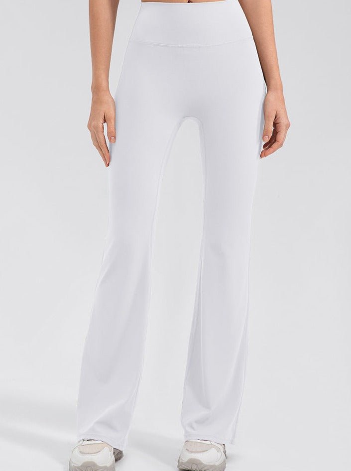 Women's High Waisted Micro Flare Leggings – Stretch Casual Yoga Leggings
