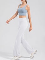 Women's High Waisted Micro Flare Leggings – Stretch Casual Yoga Leggings