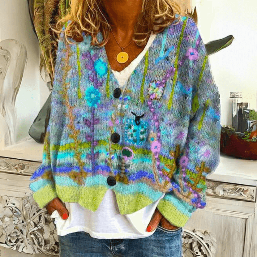 Women's Relaxed Long Sleeve Cardigan – Everyday Knit Cardigan