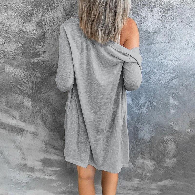 Women's Lightweight Button Cardigan – Airy Layering Cardigan