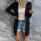 Women's Lightweight Button Cardigan – Airy Layering Cardigan