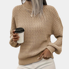 Women's Rib Knit Turtleneck Sweater – Fitted High Neck Pullover