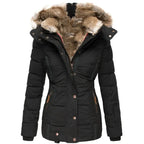 Women's Faux Fur Parka – Hooded Winter Jacket