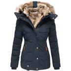 Women's Faux Fur Parka – Hooded Winter Jacket