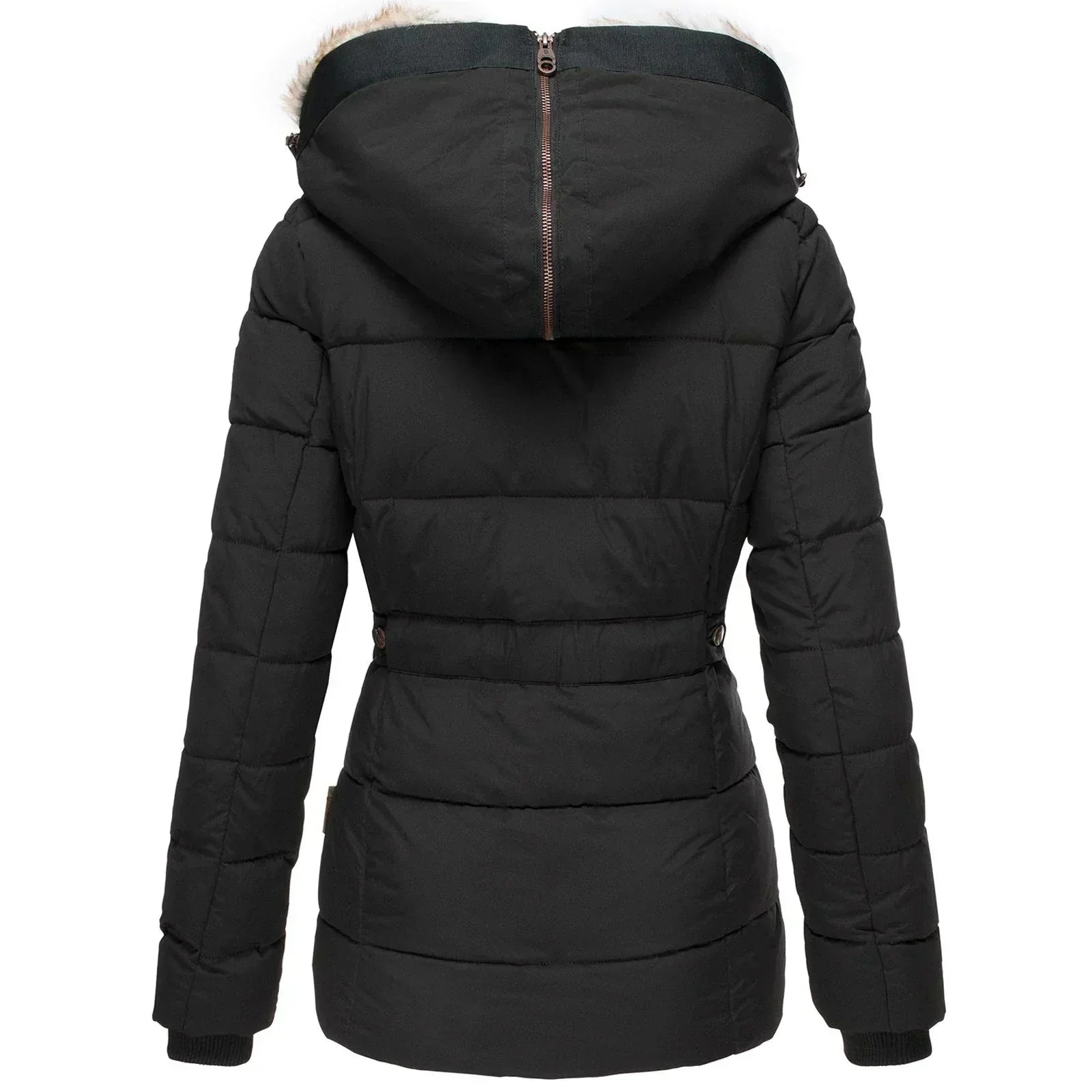 Women's Faux Fur Parka – Hooded Winter Jacket