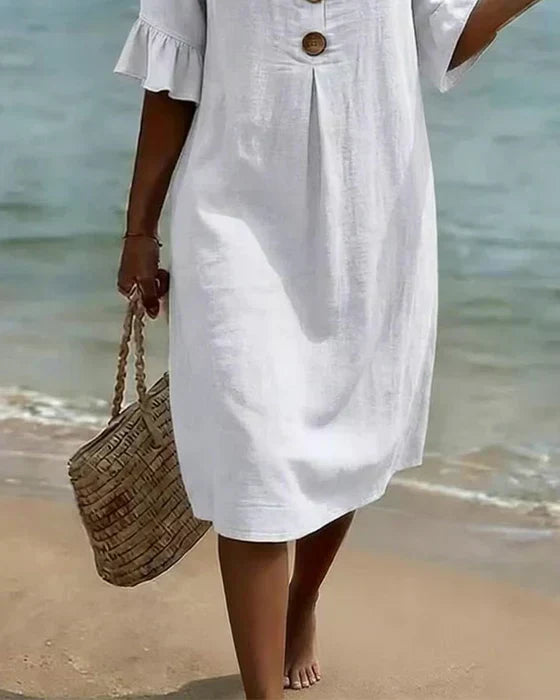 Women's Relaxed Everyday Dress – Flowy Day Dress