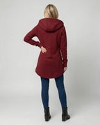 Women's Hooded Tailored Winter Jacket – Structured Cold Weather Coat