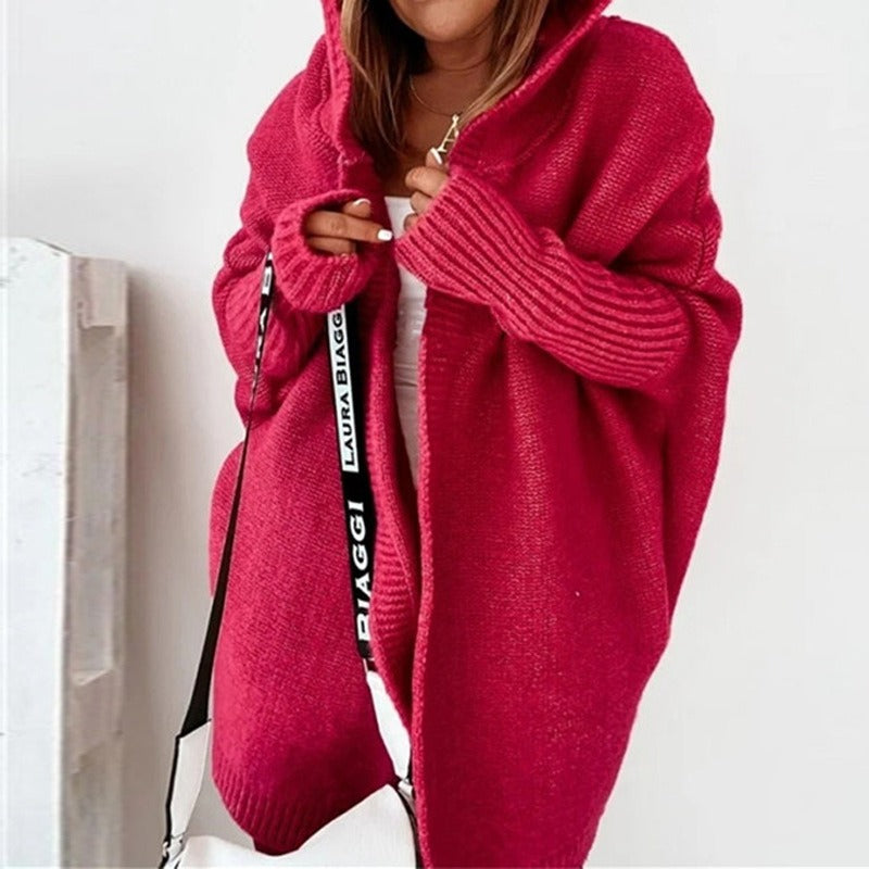 Women's Relaxed Longline Cardigan – Cozy Open Front Winter Cardigan