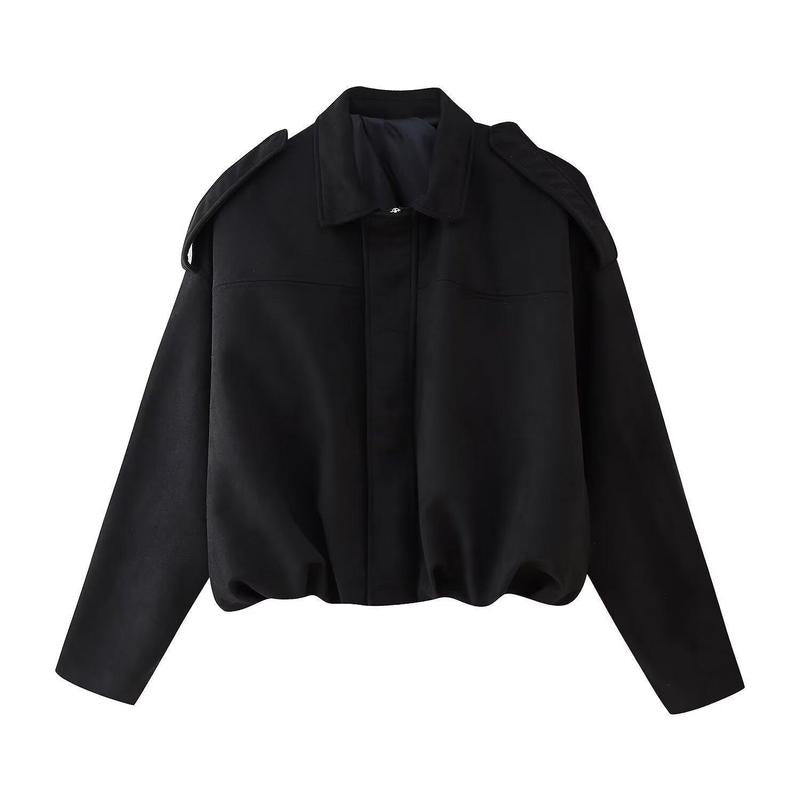 Women's Faux Suede Bomber Jacket – Cropped Flight Jacket