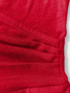 Women's V-Neck Pocket A-Line Dress – Short Sleeve Knee Length Dress