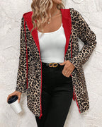 Women's Reversible Leopard Print Coat – Animal Print Statement Outerwear