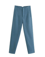 Women's Wrinkle Resistant Dress Pants – Tailored Straight Leg Trousers