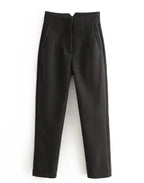 Women's Wrinkle Resistant Dress Pants – Tailored Straight Leg Trousers