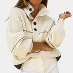 Women's Crew Neck Knit Sweater – Relaxed Long Sleeve Pullover