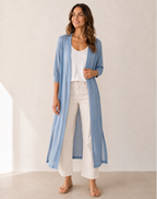 Women's Open Front Duster Cardigan – Long Soft Knit Cardigan
