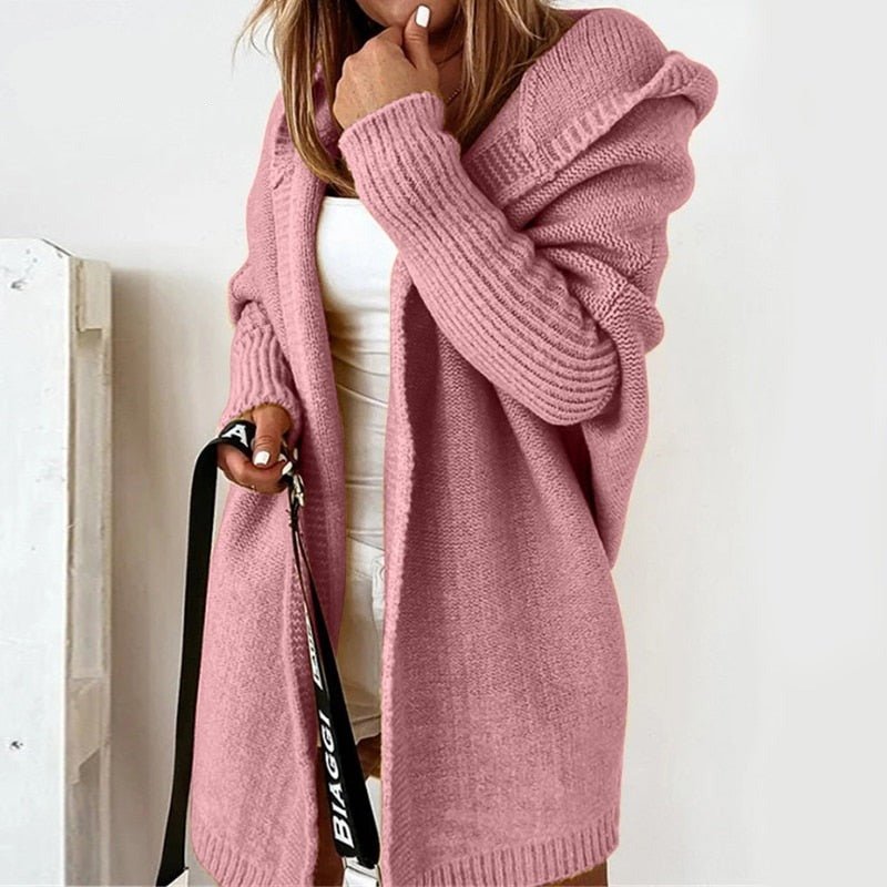 Women's Relaxed Longline Cardigan – Cozy Open Front Winter Cardigan