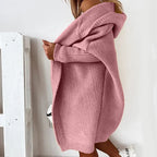 Women's Relaxed Longline Cardigan – Cozy Open Front Winter Cardigan