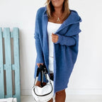Women's Relaxed Longline Cardigan – Cozy Open Front Winter Cardigan