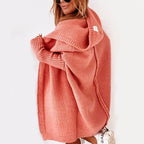 Women's Relaxed Longline Cardigan – Cozy Open Front Winter Cardigan