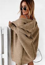 Women's Oversized Longline Cardigan – Relaxed Sleeve Knit Cardigan
