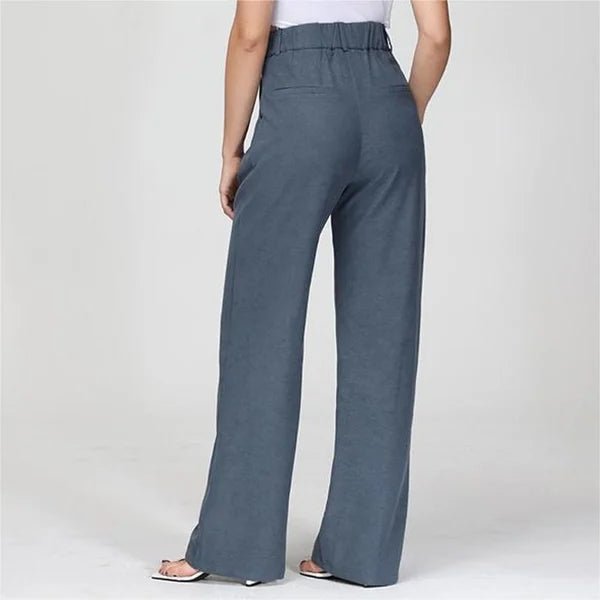 Women's Fitted Flared Pants – High Rise Flare Leg Dress Trousers