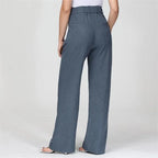 Women's Pleated Wide Leg Pants – High Waist Flowy Dress Trousers