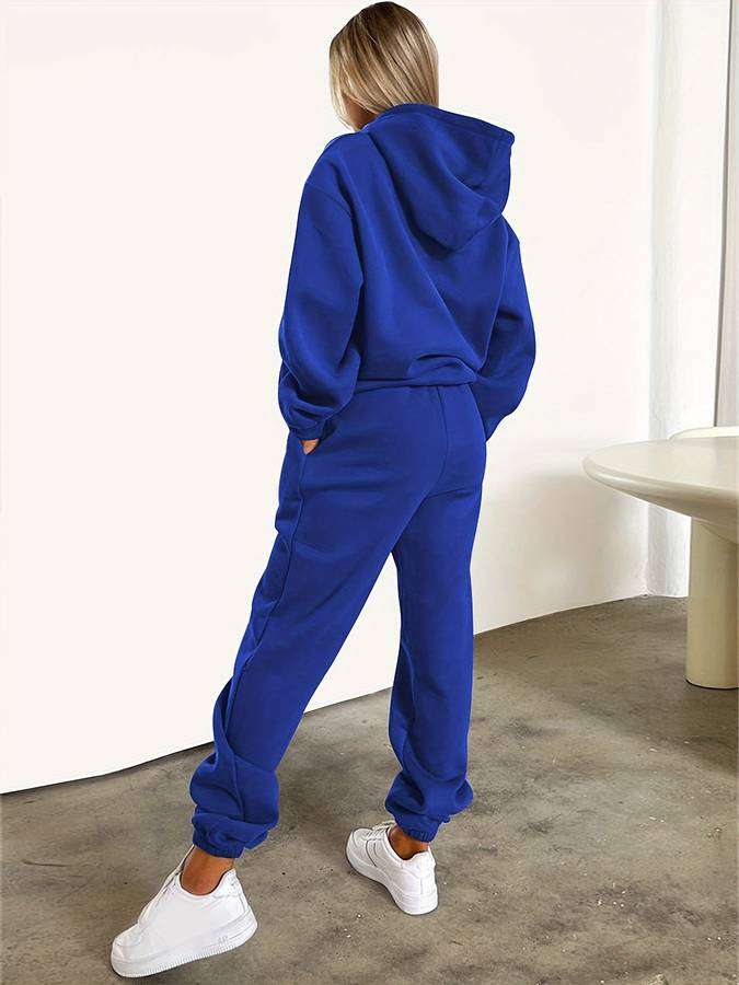 Women's Graphic Sweat Set – Oversized Wide Leg Lounge Co-Ord