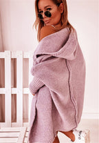 Women's Oversized Longline Cardigan – Relaxed Sleeve Knit Cardigan
