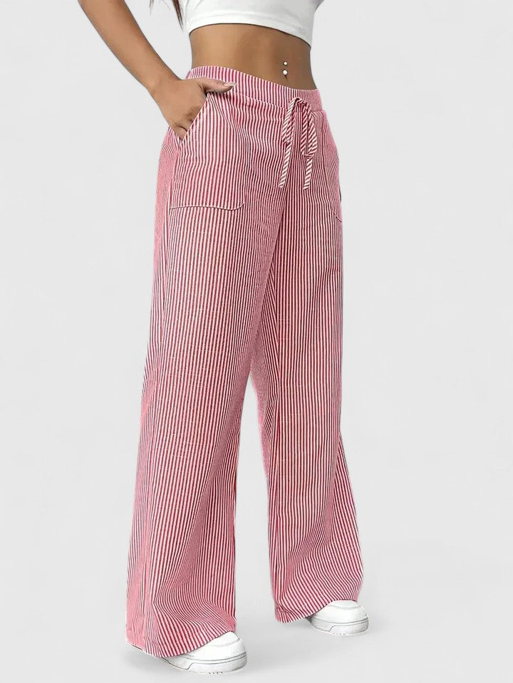 Women's Elastic Waist Pants – Flowy Pull-On Pants