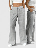 Women's Elastic Waist Pants – Flowy Pull-On Pants