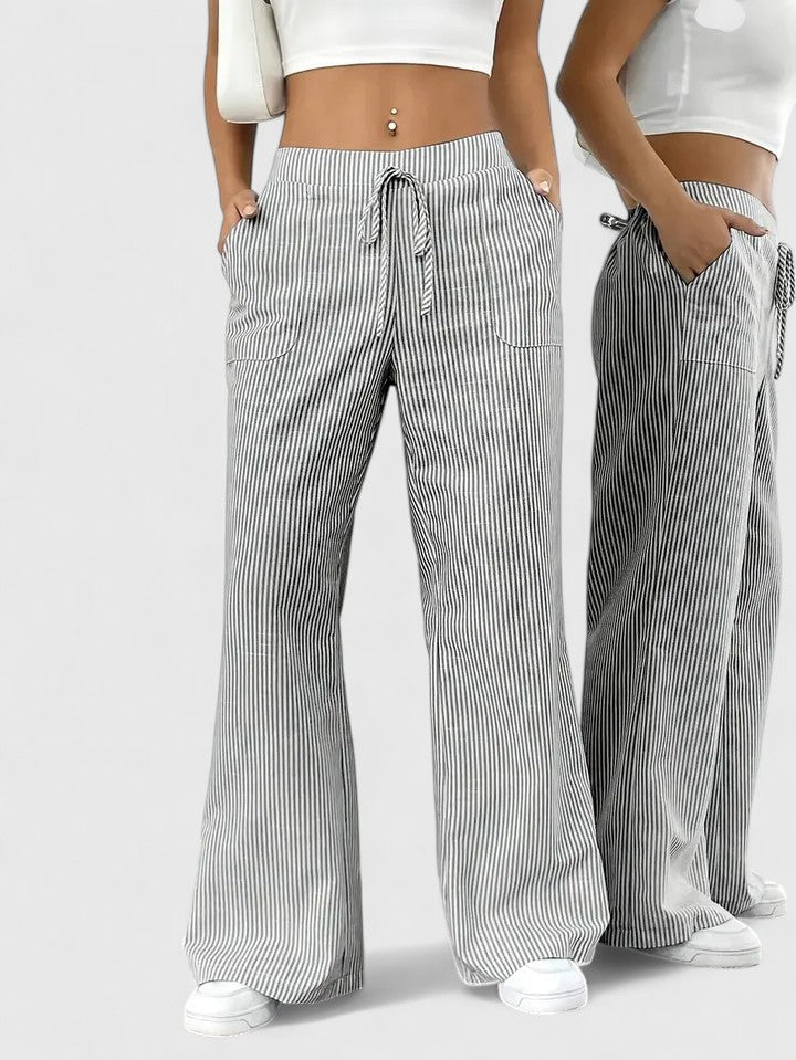 Women's Elastic Waist Pants – Flowy Pull-On Pants