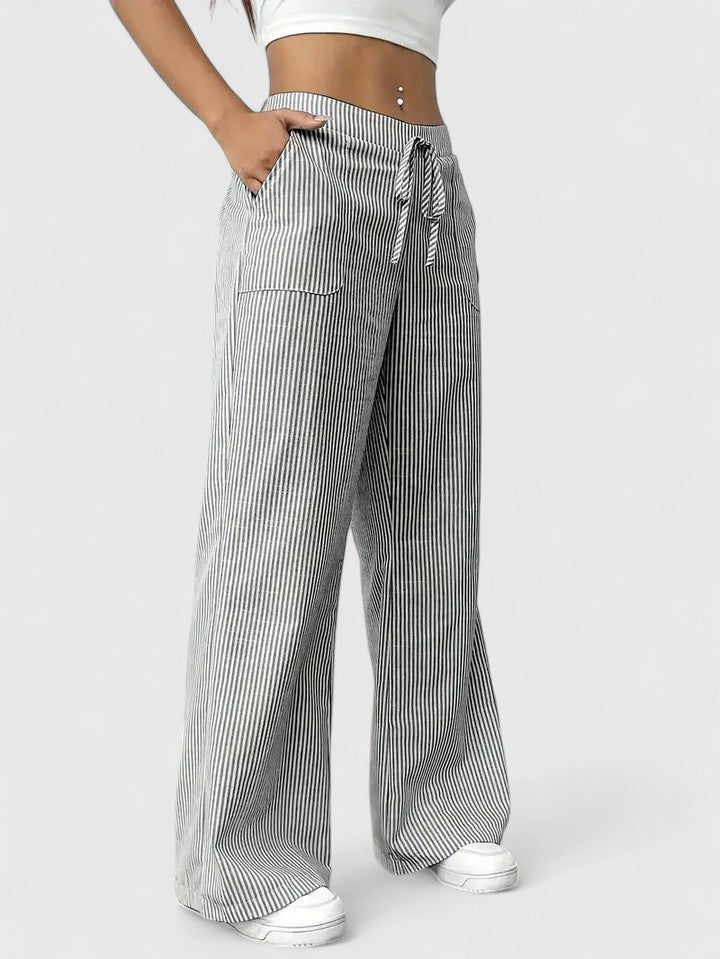 Women's Elastic Waist Pants – Flowy Pull-On Pants