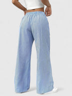 Women's Elastic Waist Pants – Flowy Pull-On Pants