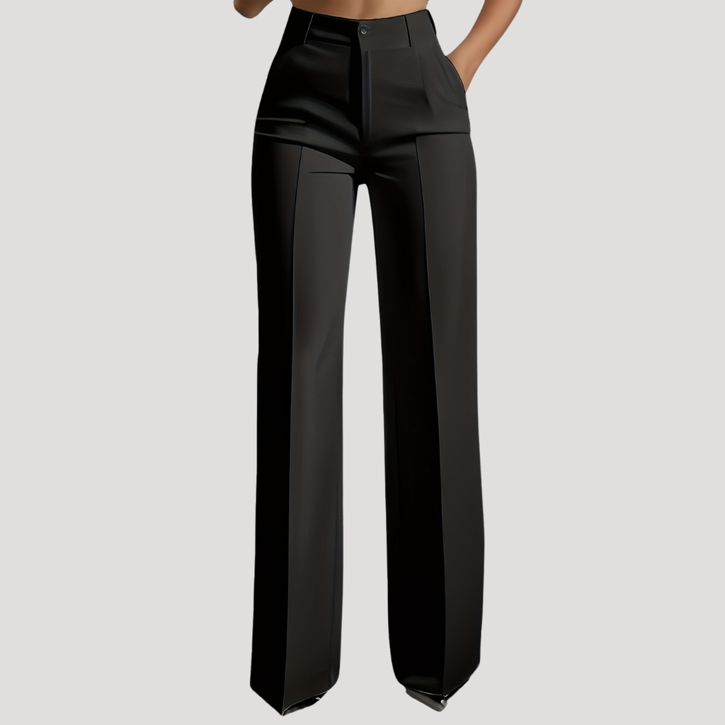 Women's Tailored Pants – Wide Leg Business Pants