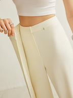 Women's Wrap Front Pants – Draped Palazzo Pants