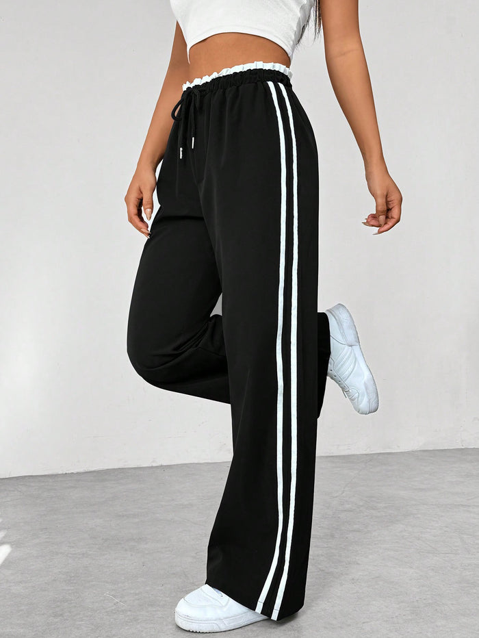 Women's Side Stripe Pants – Contrast Stripe Track Pants