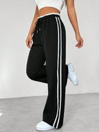 Women's Side Stripe Pants – Contrast Stripe Track Pants