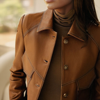 Women's Faux Leather Moto Jacket – Belted Biker Jacket