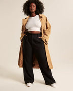 Women's Pleated Wide Leg Pants – High Waist Flowy Dress Trousers