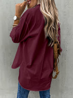 Women's Classic Button Blouse – Long Sleeve Everyday Blouse
