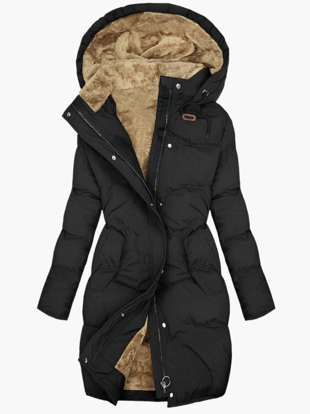 Women's Faux Fur Parka – Hooded Winter Coat