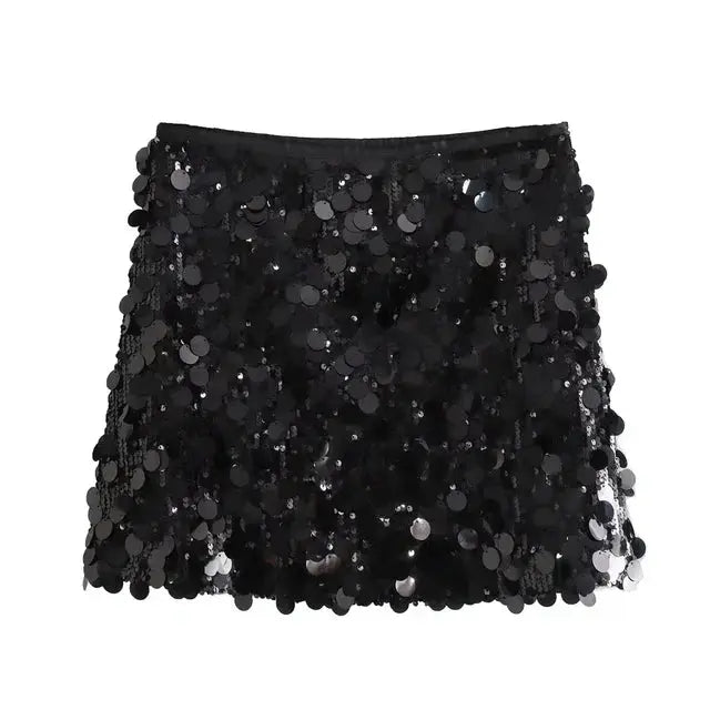 Women's Glitter Mini Cocktail Dress – Sparkle Fitted Party Dress