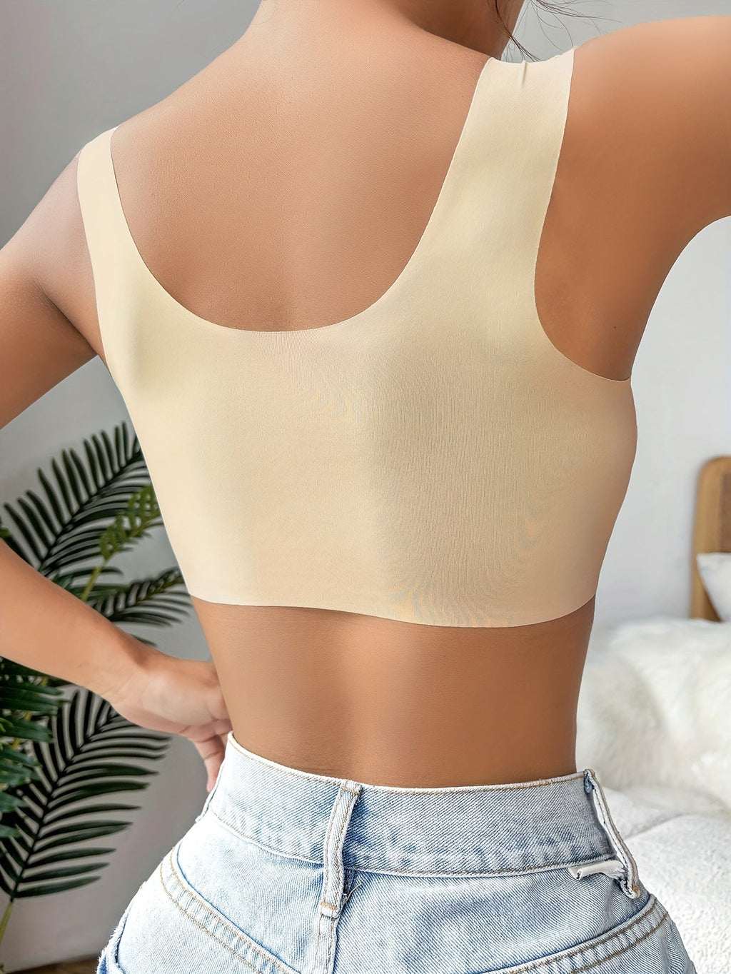 Women's Front Closure Support Bra – Wireless Adjustable Everyday Bra
