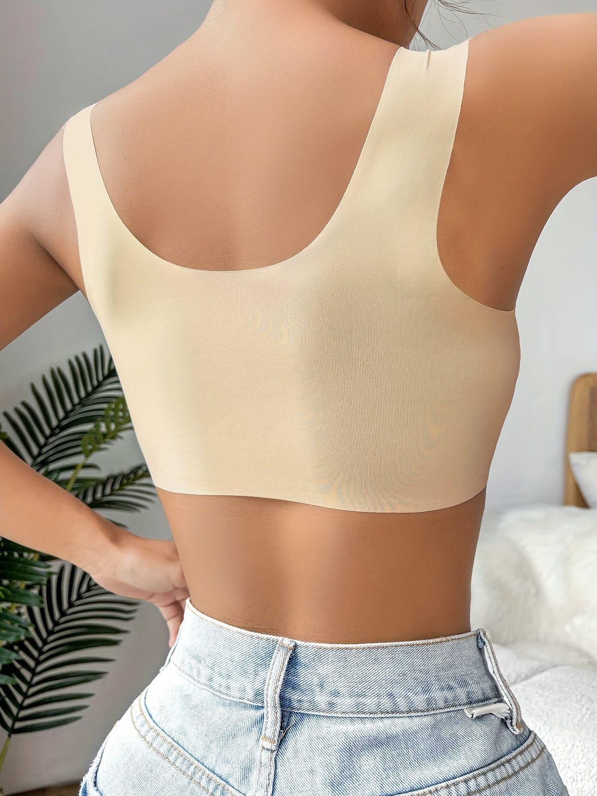 Women's Front Closure Support Bra – Wireless Adjustable Everyday Bra